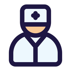 nurse icon for illustration