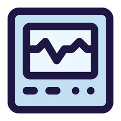 cardiogram icon for illustration