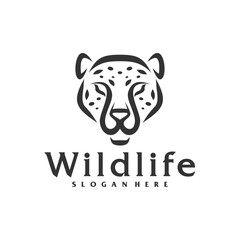 Cheetah logo vector template, Creative Cheetah head logo design concepts