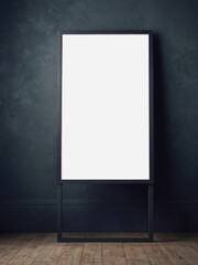 Poster advertisement empty mockup with aesthetic design