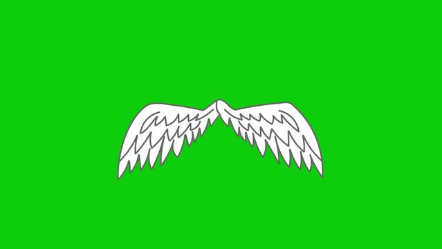 The original Angel wings green screen package contains three videos,flying bird wings green screen, feather angel wings, white angel wings, angel green screen, green screen ,4k video