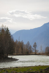 Obraz premium calm rural mountain landscape