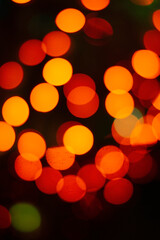 Abstract circular bokeh background of Christmaslight