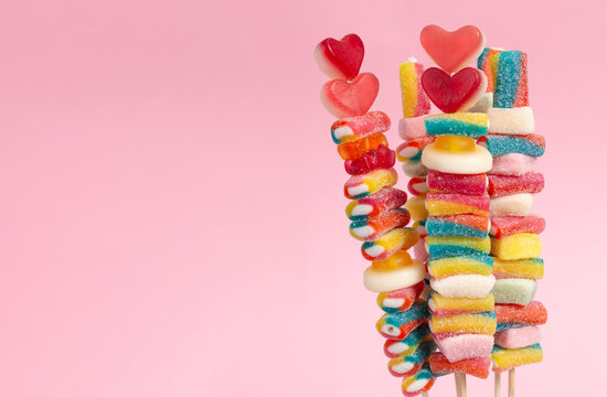 Gummy candy kabobs