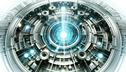 Obraz premium Futuristic Sci-Fi Technology Interface