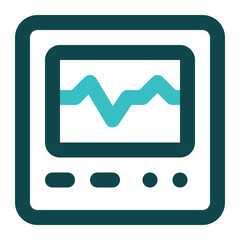cardiogram icon for illustration