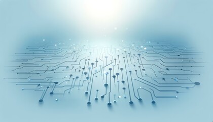 Abstract Circuit Board Technology Background - obrazy, fototapety, plakaty