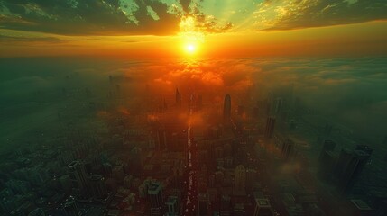 Obraz premium Kuwait city skyscraper 