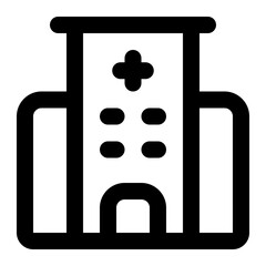 hospital icon for illustration
