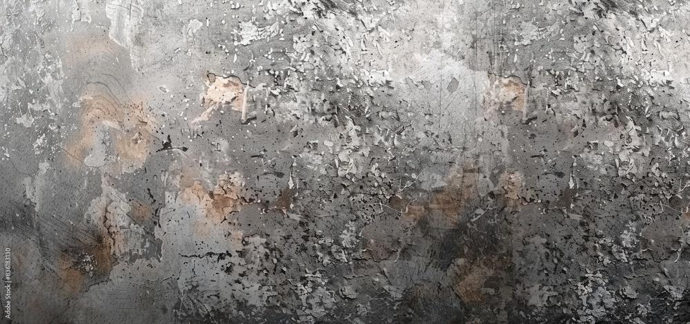 Wall mural Abstract grunge background with concrete texture, gray and brown colors.