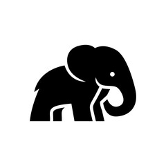 Elephant Logo. African indian Wildlife Elephant Logo Icon Vector Illustration design