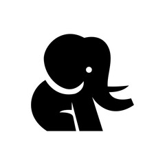 Elephant Logo. African indian Wildlife Elephant Logo Icon Vector Illustration design