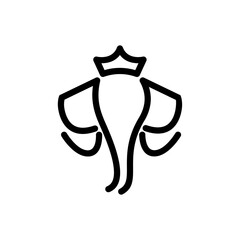 Elephant Logo. African indian Wildlife Elephant Logo Icon Vector Illustration design