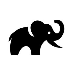 Elephant Logo. African indian Wildlife Elephant Logo Icon Vector Illustration design