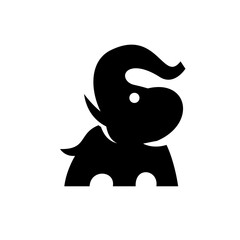 Elephant Logo. African indian Wildlife Elephant Logo Icon Vector Illustration design