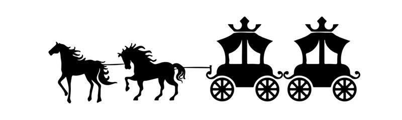 cinderella carriage silhouette	
