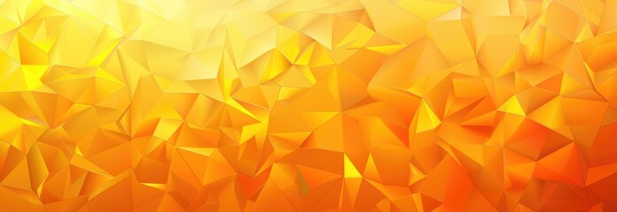 Abstract orange background with low poly pattern,