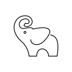 Elephant Logo. African indian Wildlife Elephant Logo Icon Vector Illustration design