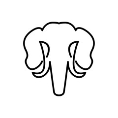 Elephant Logo. African indian Wildlife Elephant Logo Icon Vector Illustration design