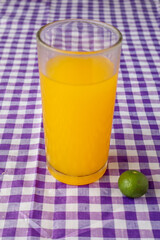 Refreshing Glass of Orange Juice