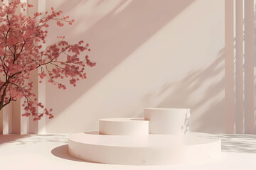 Minimol cylinder podium Background.
