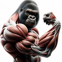 Bodybuilding Gorilla Muscular Anatomy
