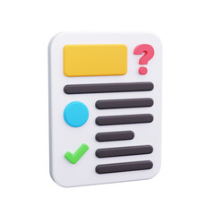 survey 3d render icon