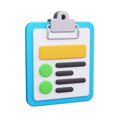 writing 3d render icon