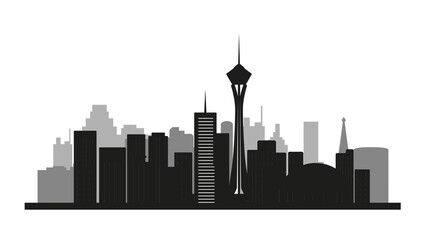 vector modern city skyline concept