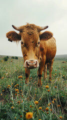 cow in the field