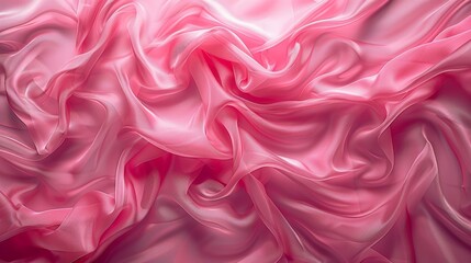 Fototapeta premium pink fabric, aerial view