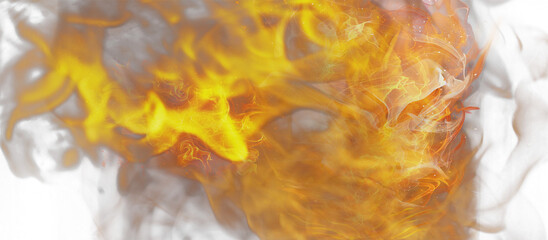 Fire flame on transparent background. Fire texture overlays