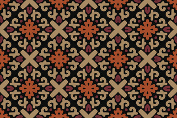 oriental pattern. vintage background with Arabic ornament. Pattern, background and wallpaper for your design. Textile ornament. Vector illustration.