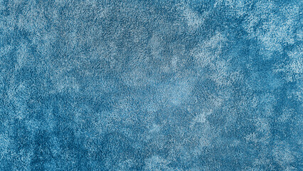 close up view of monochrome blue carpet texture background for interior, indoor decoration. top...
