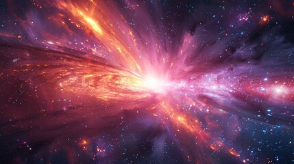 Cosmic Light: An image featuring light and energy spreading across the universe.