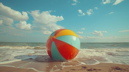 Obraz premium Whimsical Summer Fun at Pool with Giant Candy Sculptures