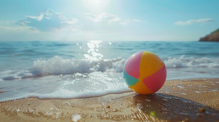 Obraz premium Sweet Summer Oasis: Pool Surrounded by Giant Candy Sculptures, Whimsical Wonderland Escape