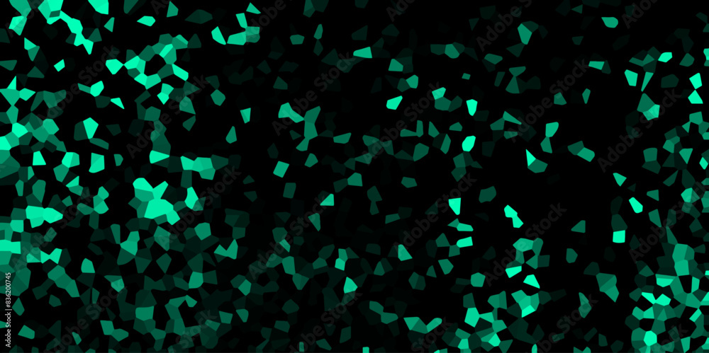 Aufkleber abstract dark green broken stained geometric retro tiles pattern. beautiful green granite tiles floo