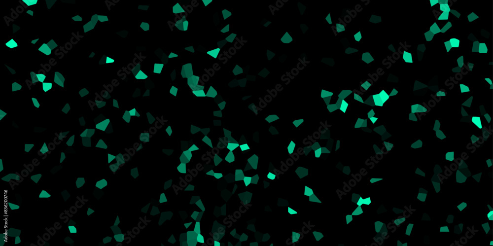 Aufkleber abstract dark green broken stained geometric retro tiles pattern. beautiful green granite tiles floo