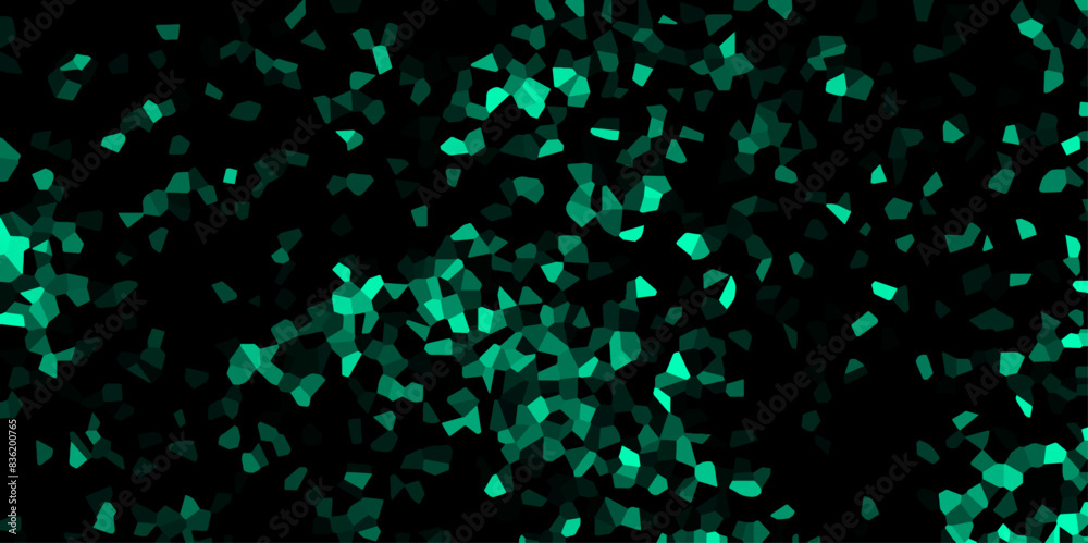 Aufkleber abstract dark green broken stained geometric retro tiles pattern. beautiful green granite tiles floo