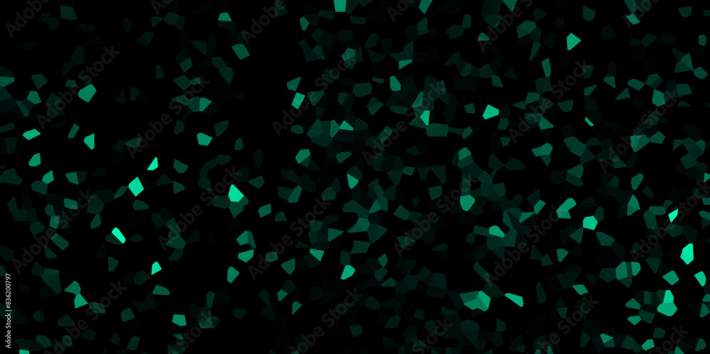 Aufkleber abstract dark green broken stained geometric retro tiles pattern. beautiful green granite tiles floo