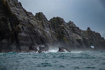 Atlantic Ocean.Island Skellig Michael.Ireland.