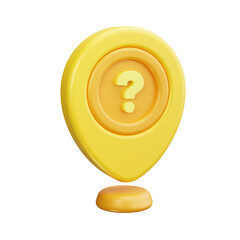 location 3d render icon