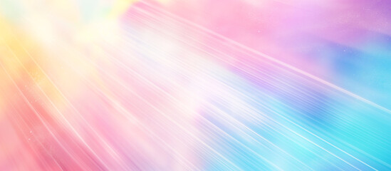 Pastel Fantasy Gradient Rainbow with Holographic Aesthetics banner background