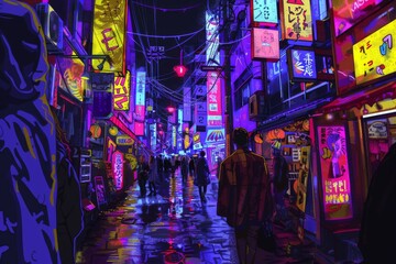 A Nighttime Stroll Through The Neon-Lit Backstreets of Tokyo