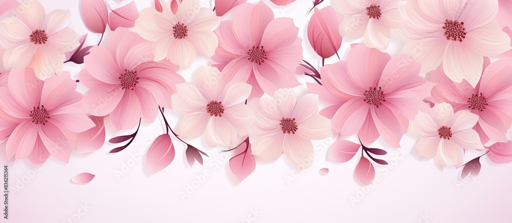 Canvas Prints A lovely arrangement of vintage pink and white peonies creates a border, leaving space for your text in the image. Copy space image. Place for adding text and design