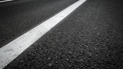 Fototapeta premium Asphalt road texture with white stripes