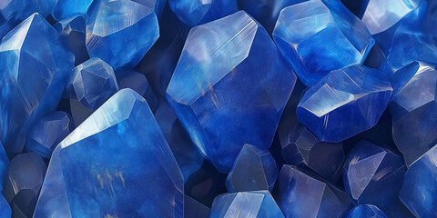 Fototapeta premium Sapphire gem background, luxury dark blue stone wallpaper