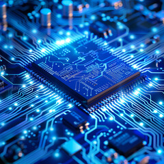 pcb background,electronic,digital,technology,industial ,with a blue theme,Clear picture