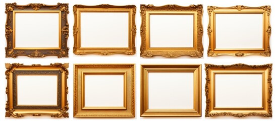 Antique wooden photo frame with copy space image.